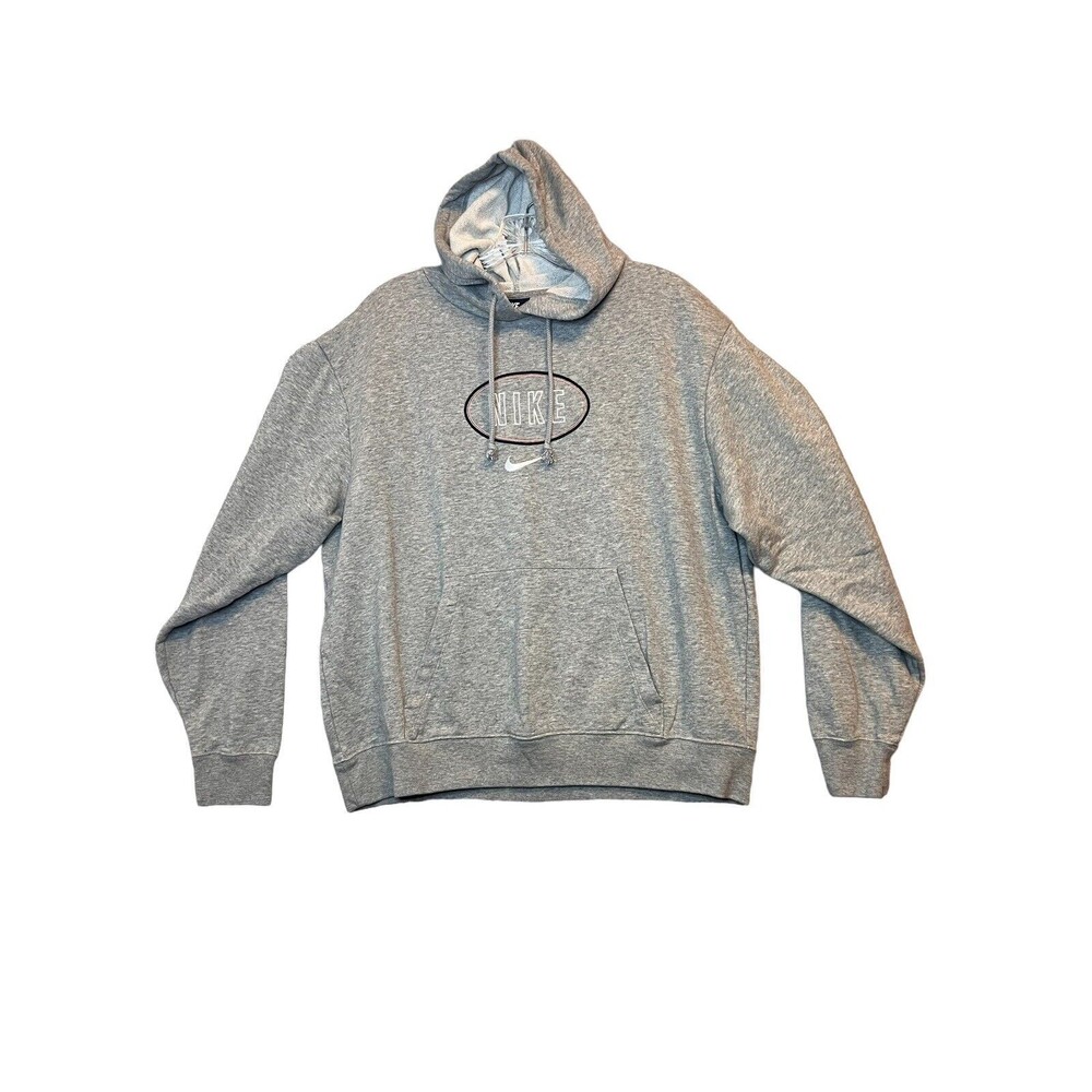 Nike Gray Center‎ Swoosh Pullover Hoodie Womens Size Medium